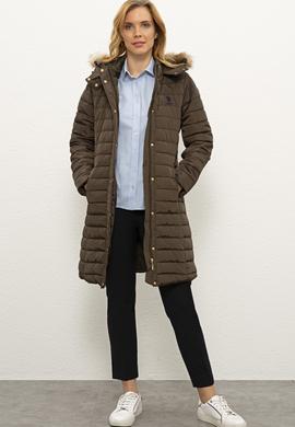 Kadın Yeşil Kaban - 50224596015