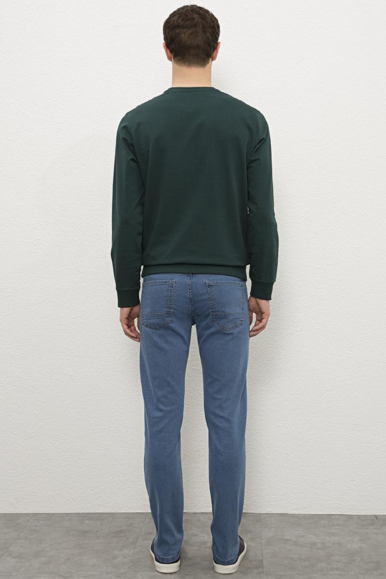 Erkek Mavi Denim Pantolon - 50231960019