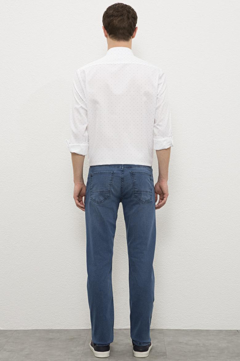 Erkek Mavi Denim Pantolon - 50232074037