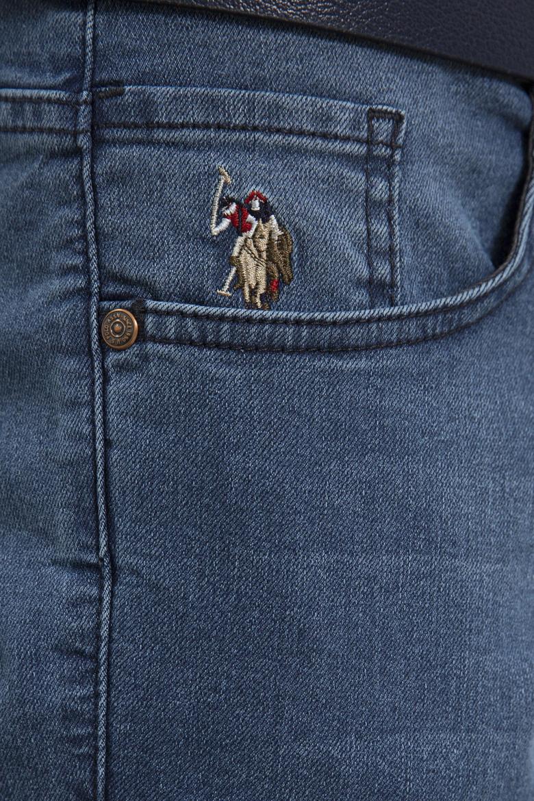 Erkek Mavi Denim Pantolon - 50232074037