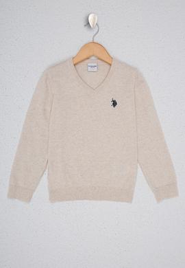 Kız Çocuk Beyaz Triko Kazak - 50224699023