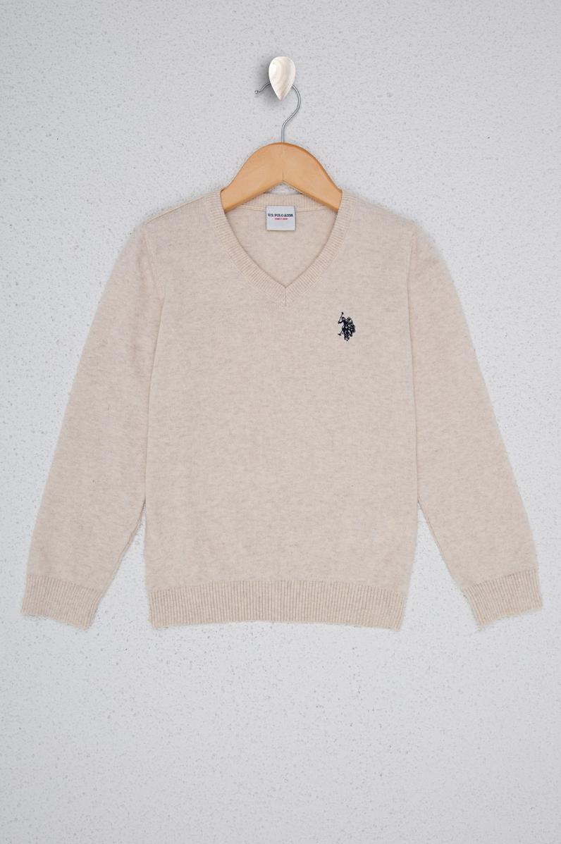 Kız Çocuk Beyaz Triko Kazak