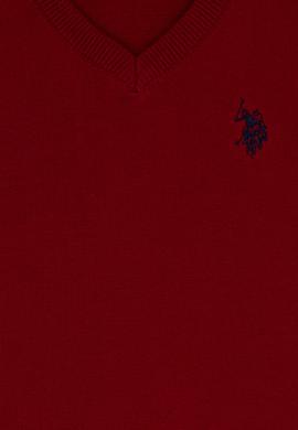 Kız Çocuk Kırmızı Triko Kazak - 50224699040