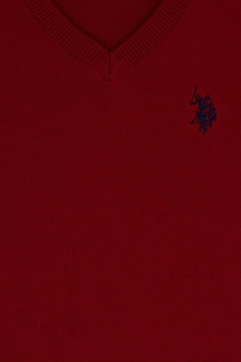 Kız Çocuk Kırmızı Triko Kazak - 50224699040