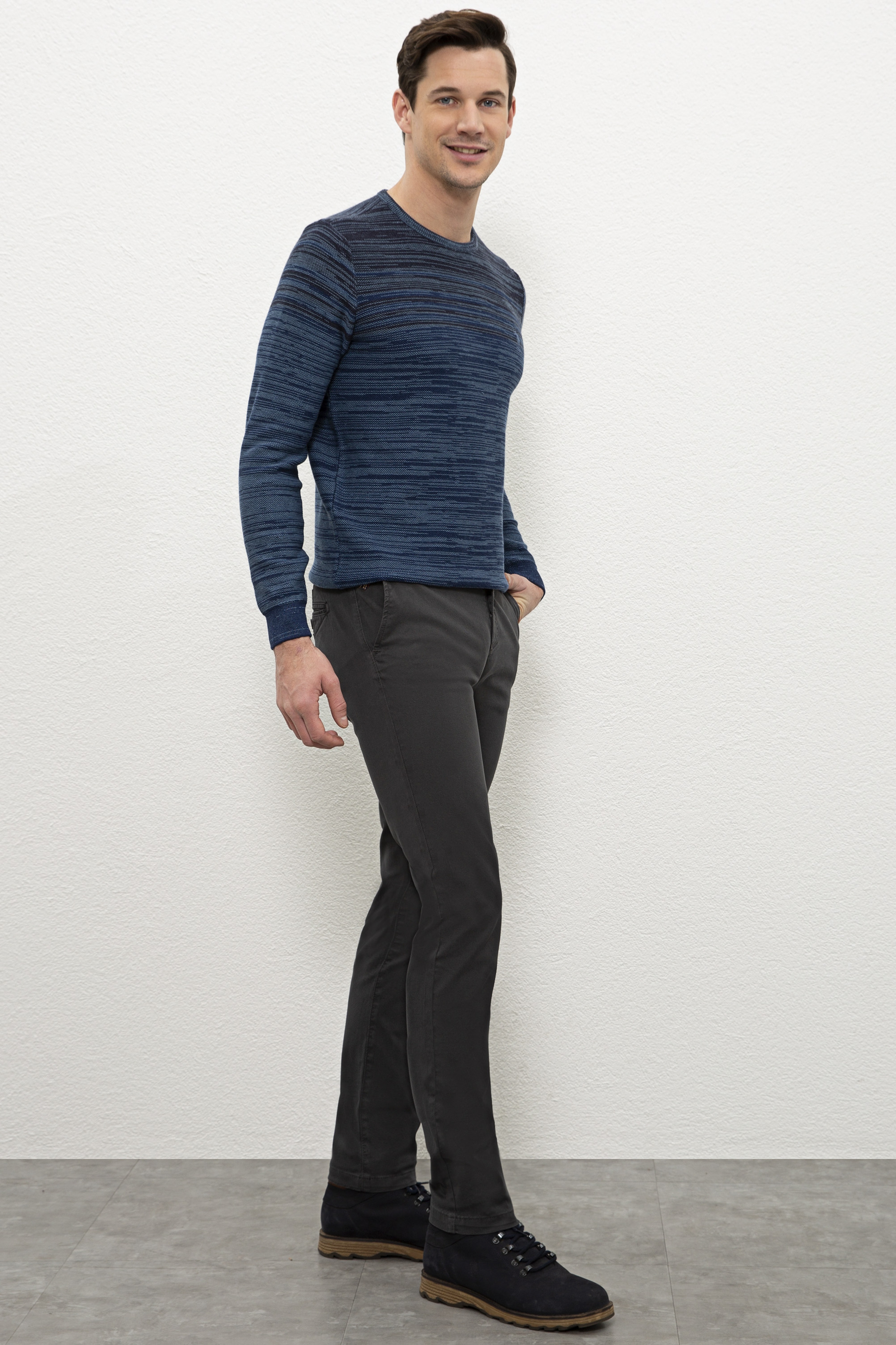 Erkek Gri Chinos - Image 2