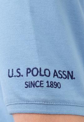 Erkek Mavi Polo Yaka T-Shirt Basic - 50206182089