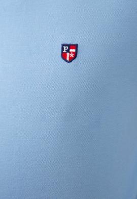 Erkek Mavi Polo Yaka T-Shirt Basic - 50206182089