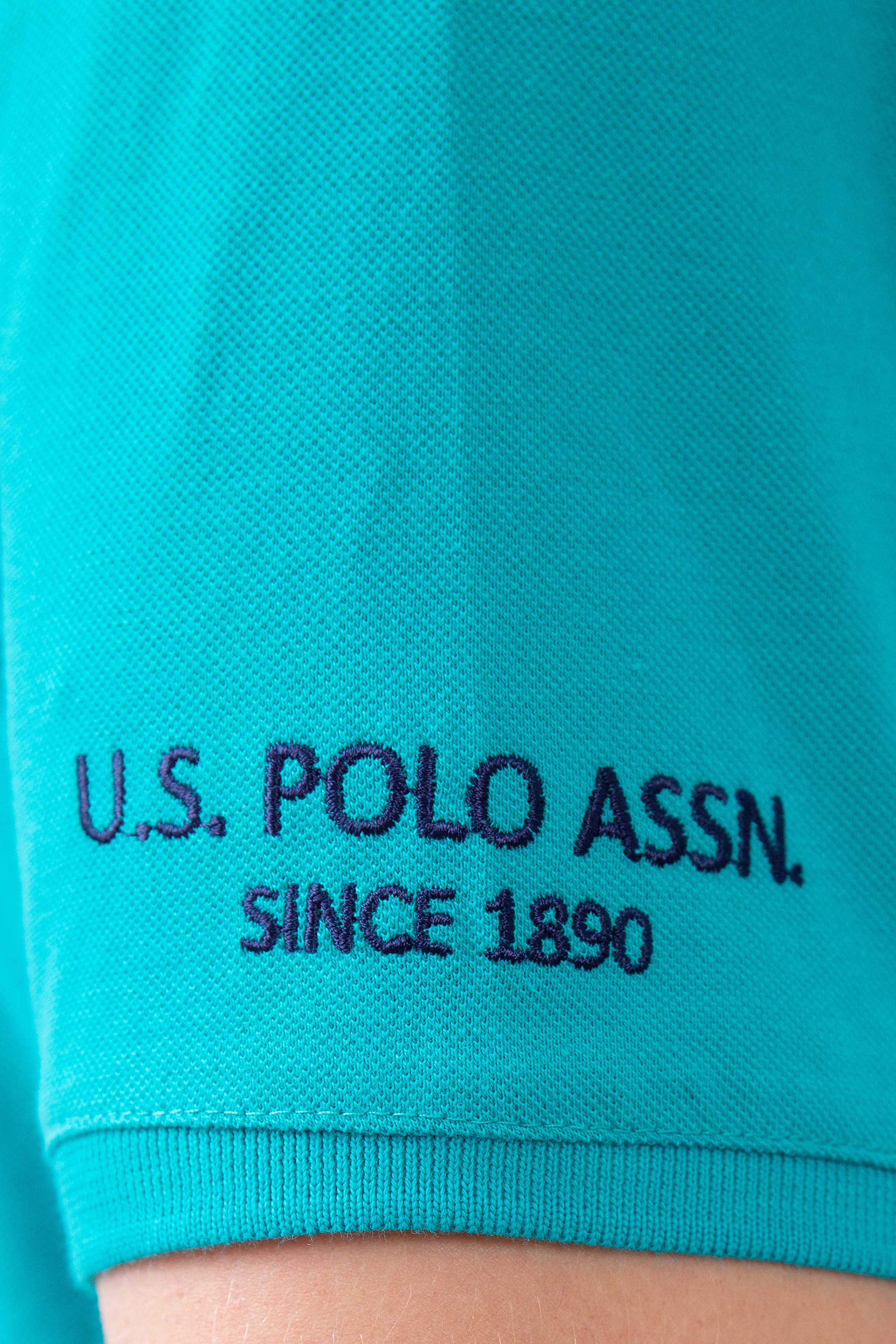 Erkek Aqua Polo Yaka T-Shirt Basic