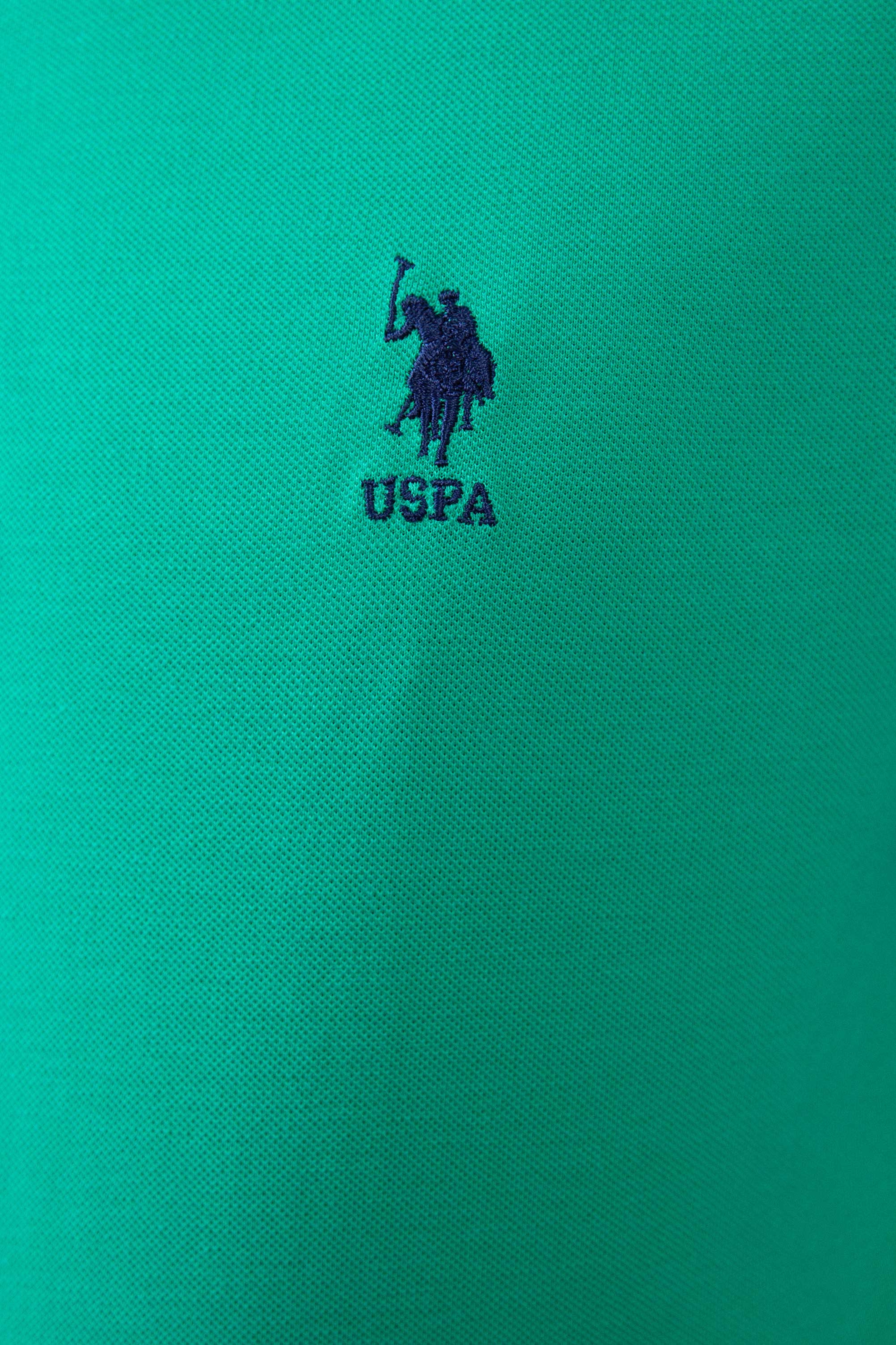 Erkek Fosforlu Yeşil Polo Yaka T-Shirt - Image 5