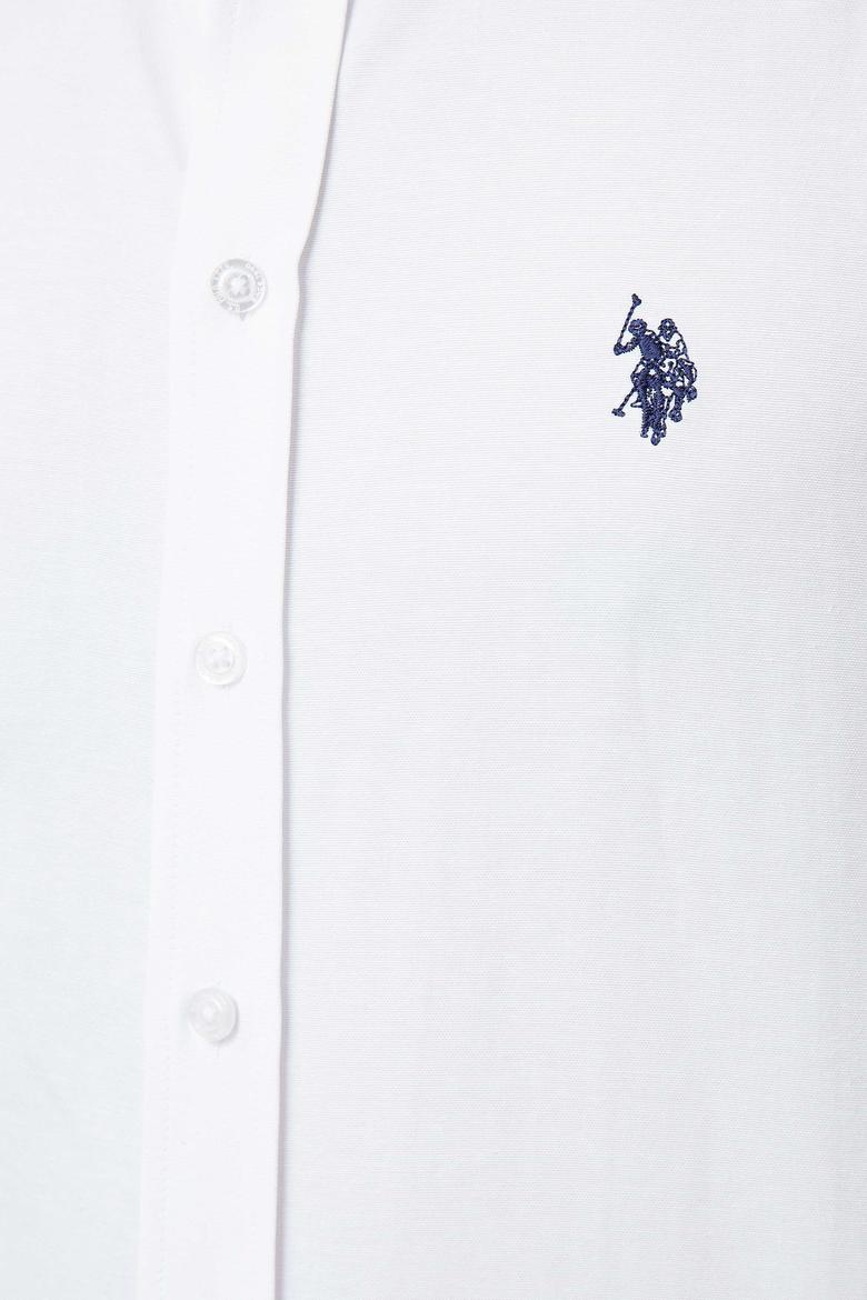 Erkek Beyaz Gömlek Uzunkol Basic - 50206193014