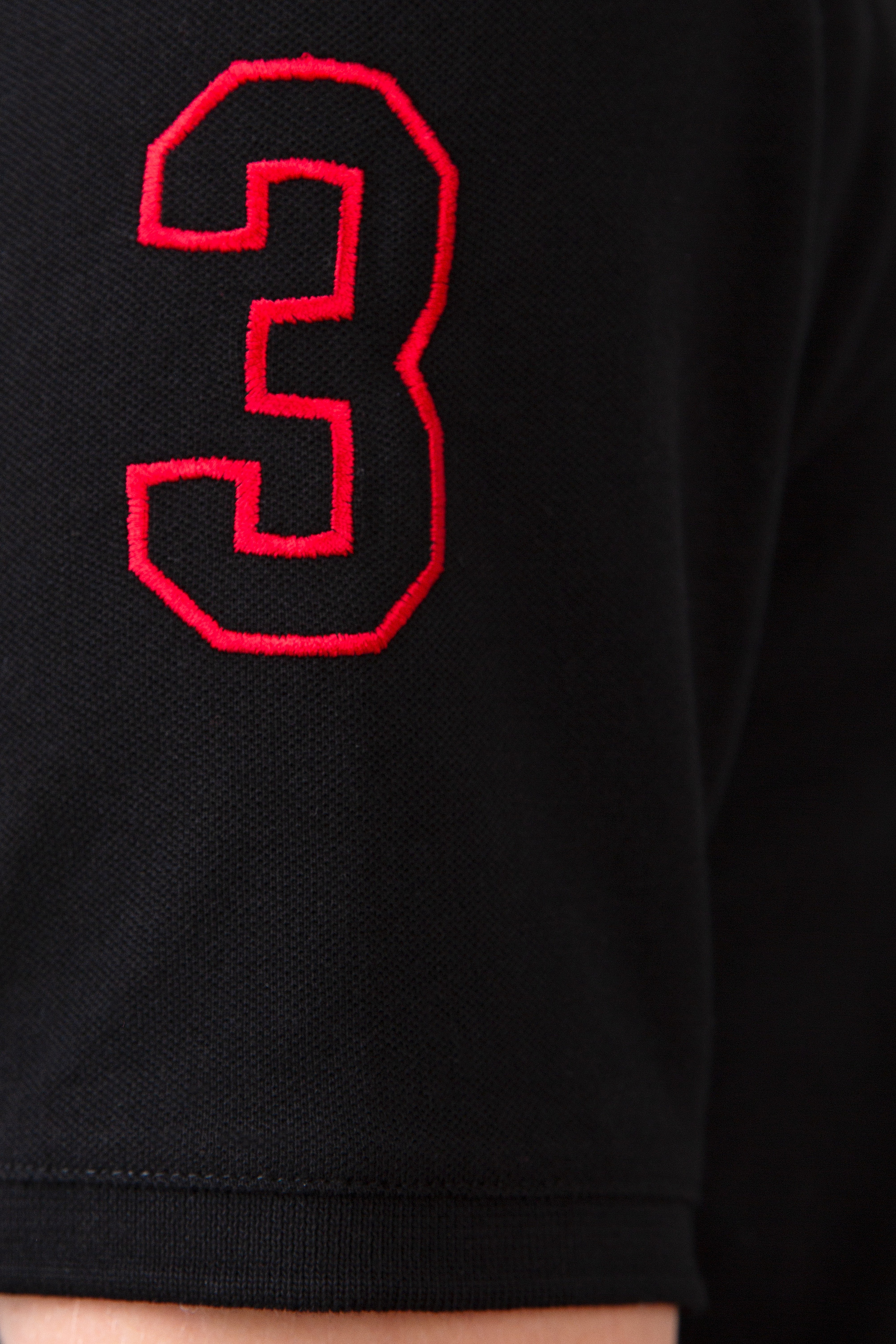 Erkek Siyah Polo Yaka T-Shirt - Image 6