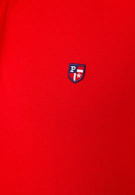 Erkek Kırmızı Hakim Yaka T-Shirt - 50206202026