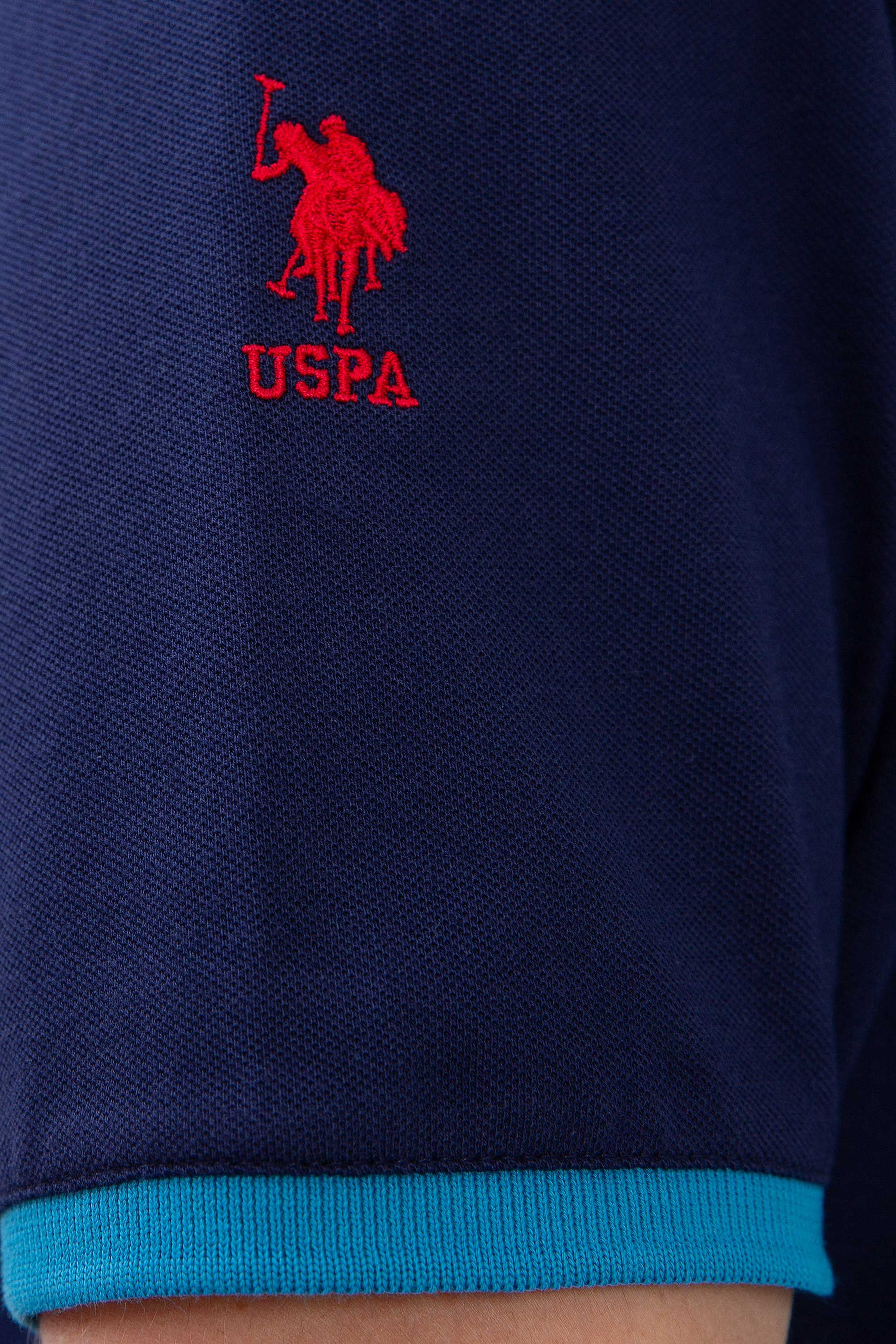 Erkek Lacivert Polo Yaka T-Shirt - Image 6