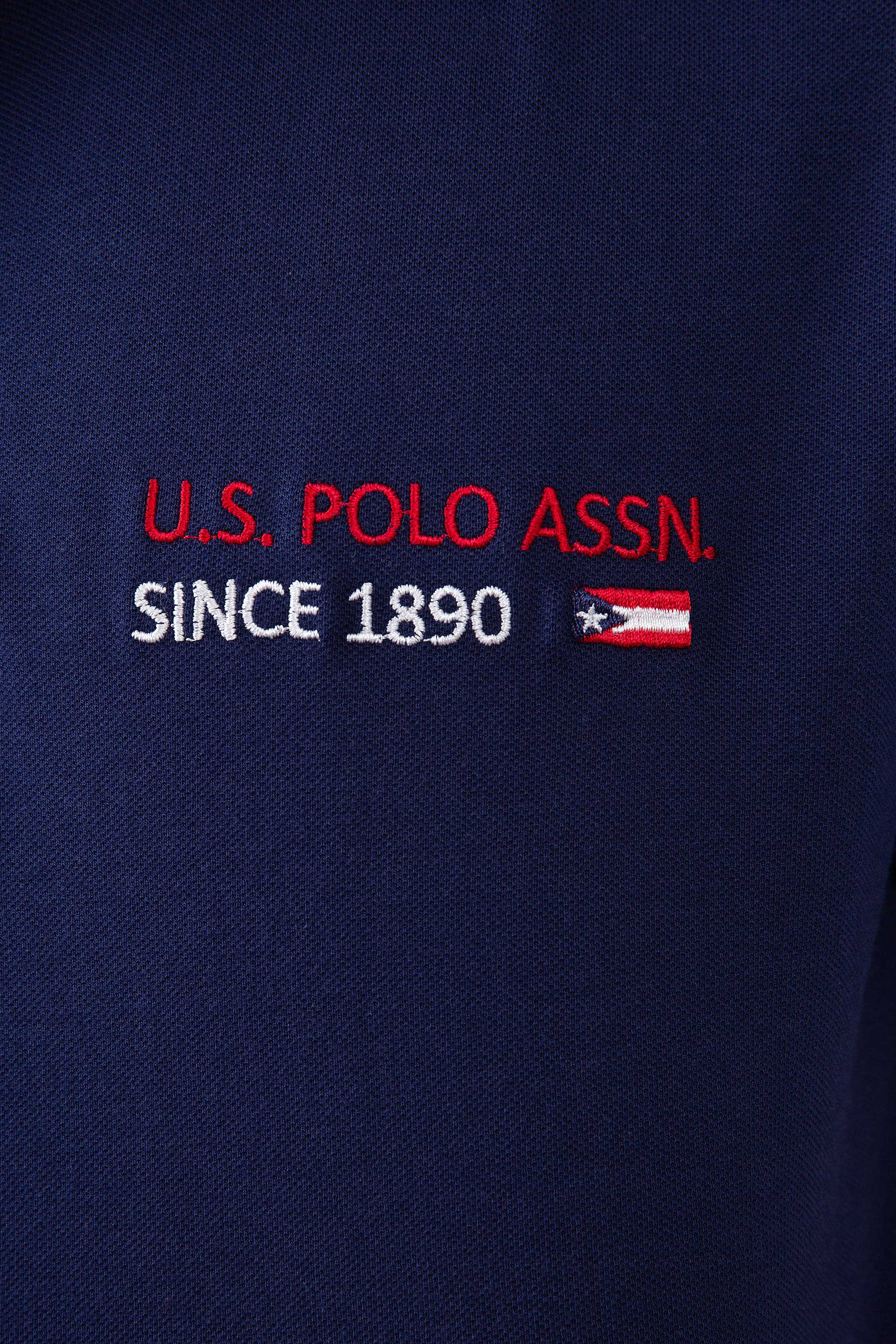 Erkek Lacivert Polo Yaka T-Shirt - Image 5