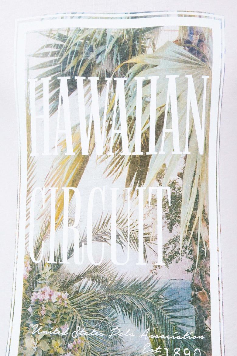 Erkek Beyaz Bisiklet Yaka T-Shirt - 50206214018