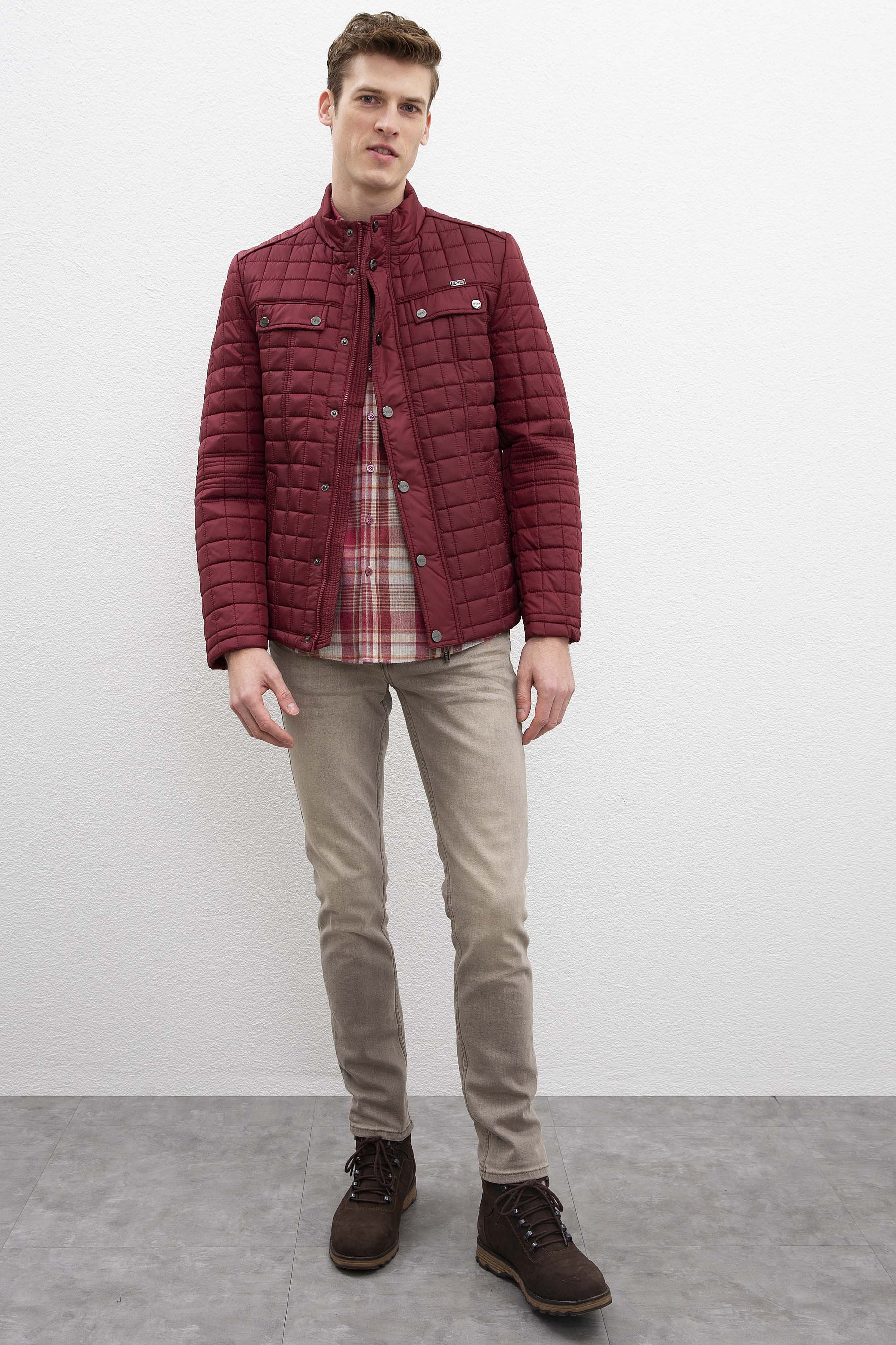 Erkek Bordo Mont - Image 6