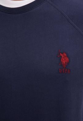 Erkek Lacivert Bisiklet Yaka Sweatshirt Basic - 50207317026