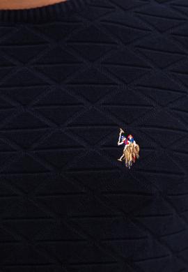 Erkek Lacivert Bisiklet Yaka Triko Kazak - 50207676002