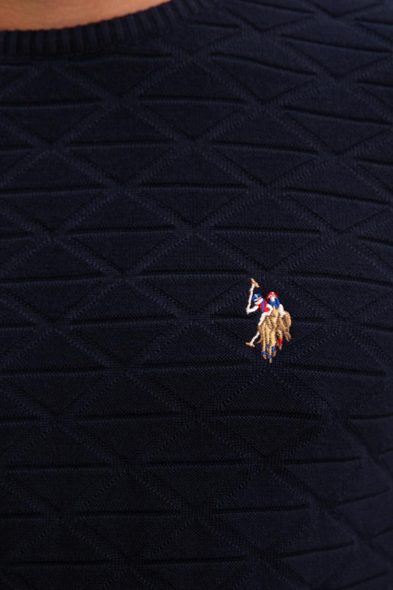 Erkek Lacivert Bisiklet Yaka Triko Kazak - 50207676002