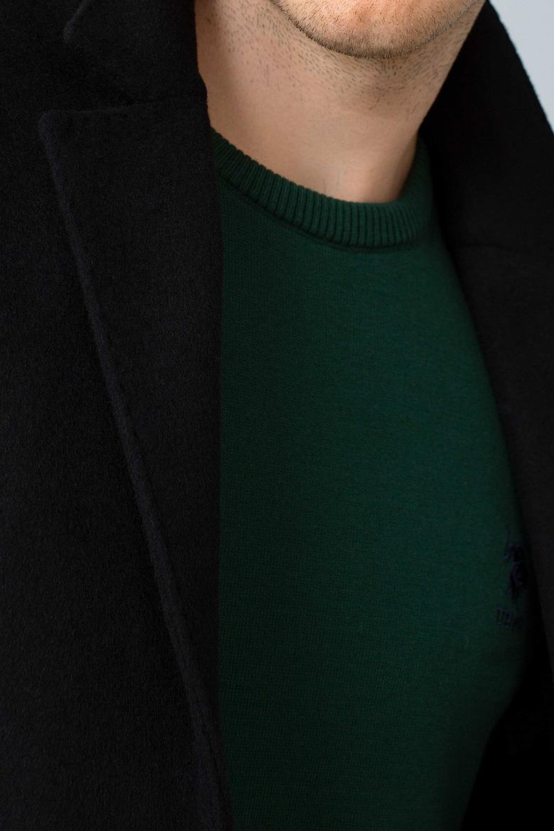 Erkek Siyah Uzun Slim Kaban - 50196089025