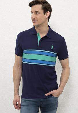 Erkek Lacivert Polo Yaka T-Shirt - 50218858008