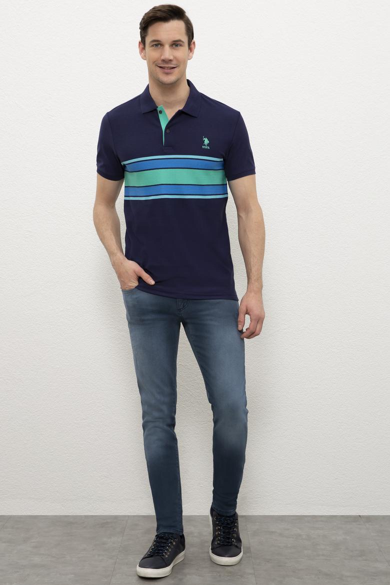 Erkek Lacivert Polo Yaka T-Shirt - 50218858008