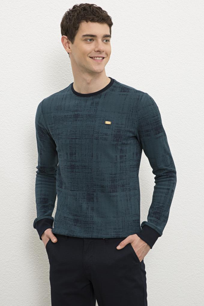 Erkek Petrol Sweatshirt