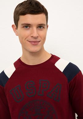 Erkek Bordo Sweatshirt - 50225413028
