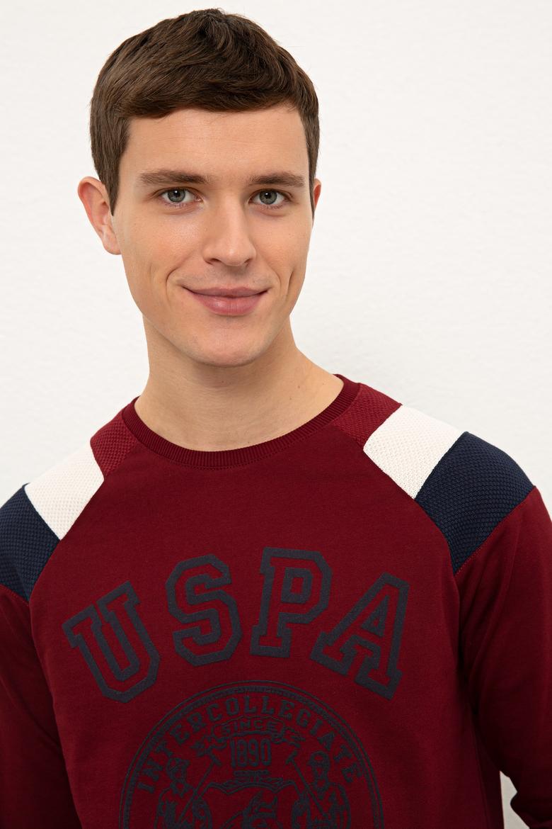 Erkek Bordo Sweatshirt - 50225413028