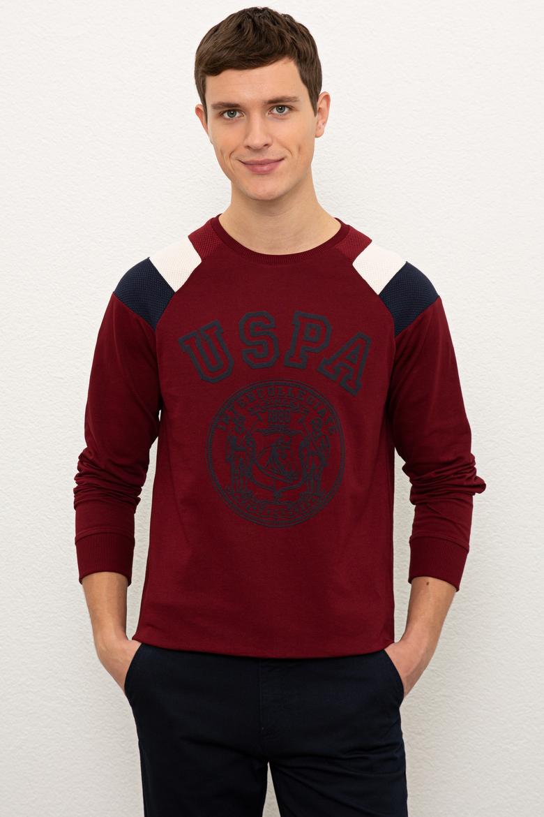 Erkek Bordo Sweatshirt