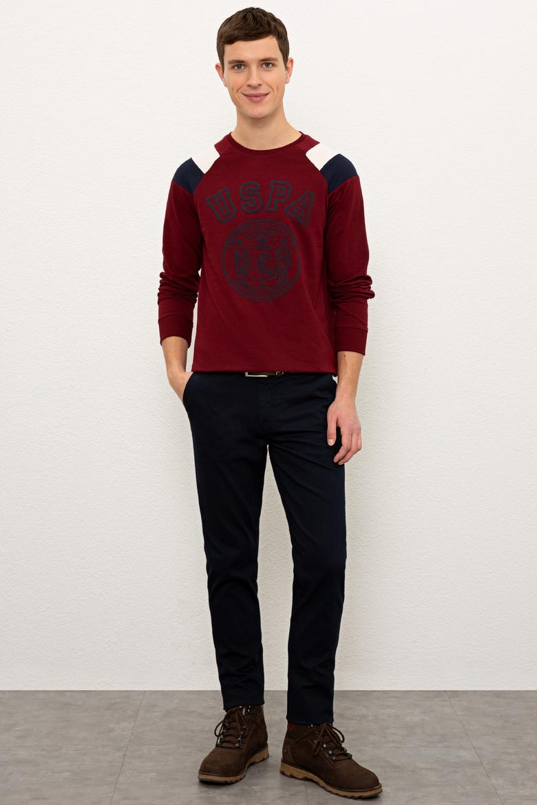 Erkek Bordo Sweatshirt - 50225413028