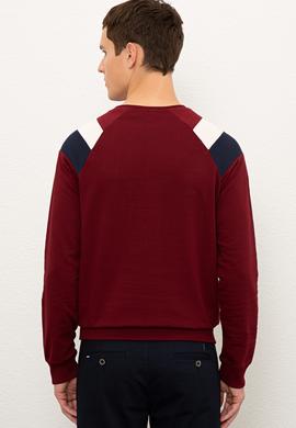 Erkek Bordo Sweatshirt - 50225413028