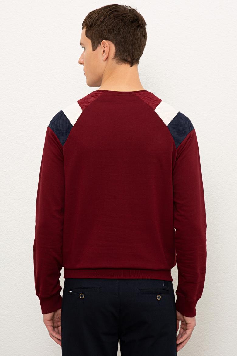 Erkek Bordo Sweatshirt - 50225413028