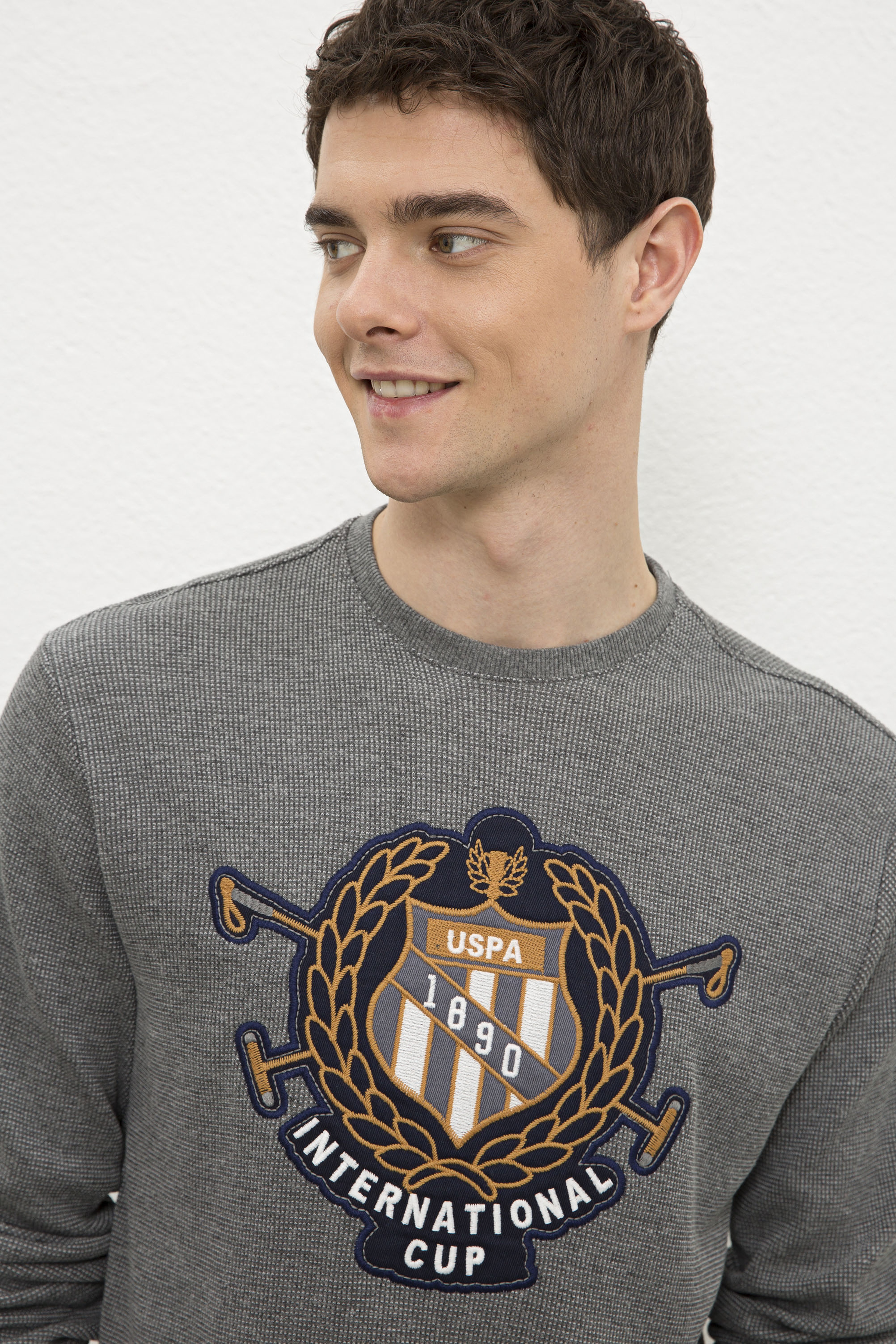 Erkek Antrasit Melanj Sweatshirt