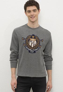 Erkek Antrasit Melanj Sweatshirt - 50225450026