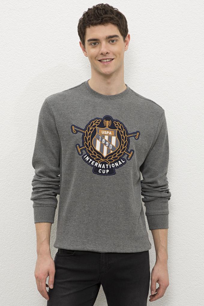 Erkek Antrasit Melanj Sweatshirt