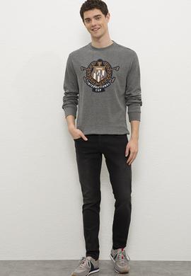 Erkek Antrasit Melanj Sweatshirt - 50225450026
