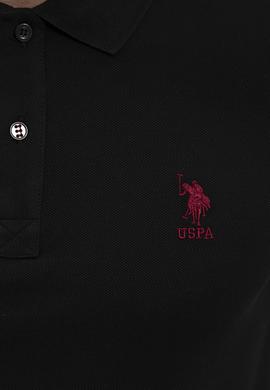 Erkek Siyah Polo Yaka T-Shirt Basic - 50218140042