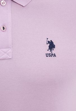 Erkek Lila Polo Yaka T-Shirt Basic - 50199833291