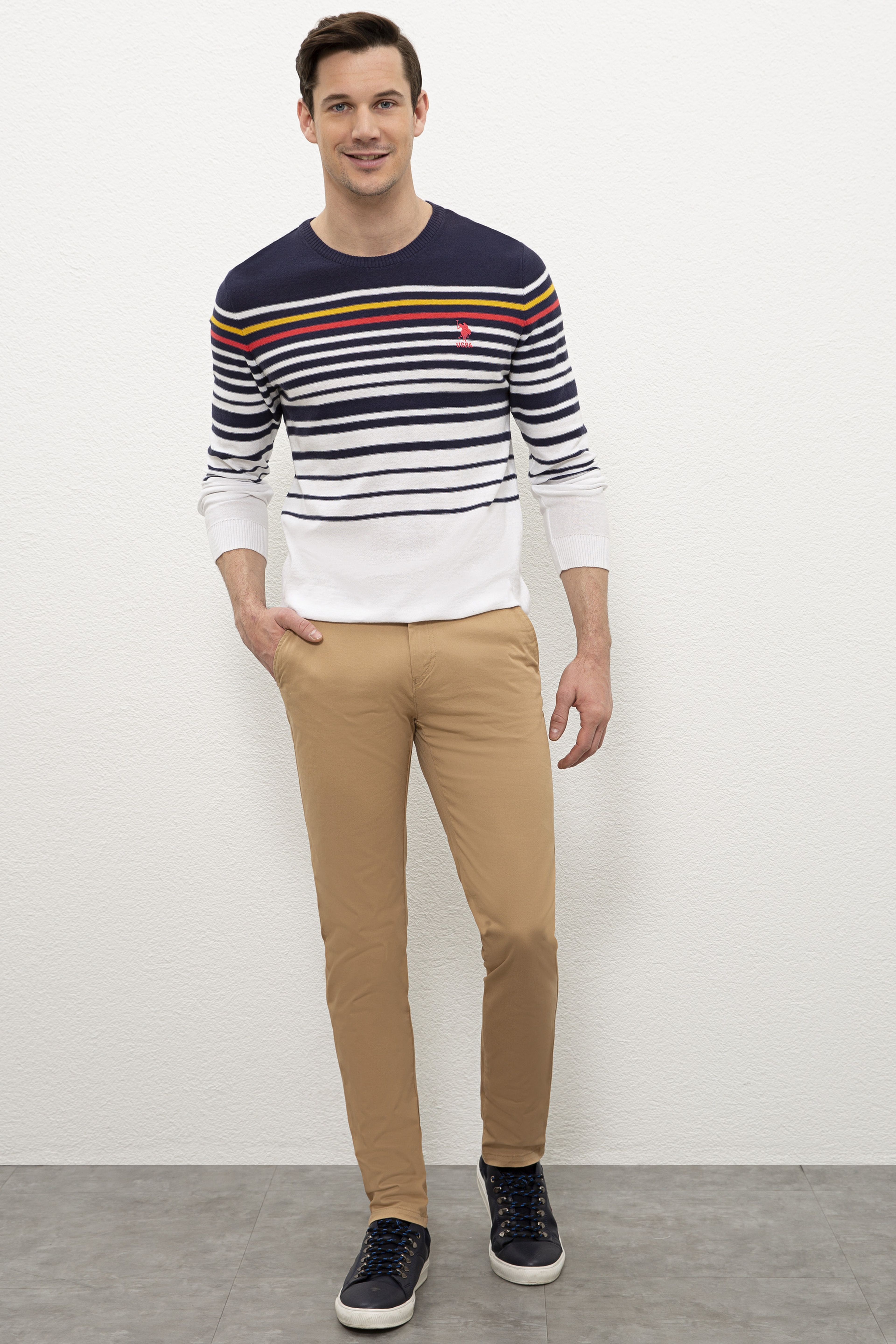 Erkek Camel Chinos