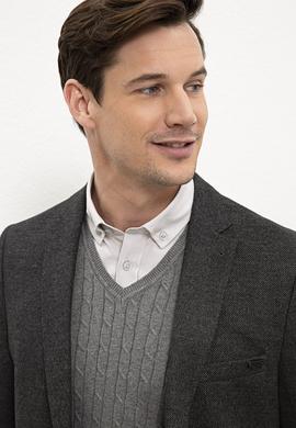 Erkek Gri Ceket - 50213823024