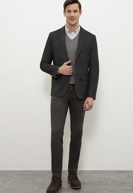 Erkek Gri Ceket - 50213823024