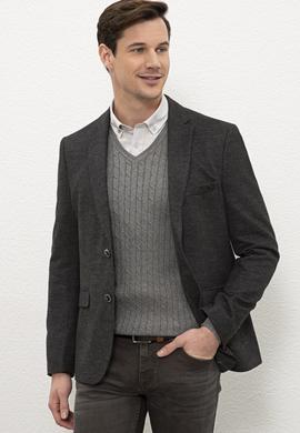 Erkek Gri Ceket - 50213823024