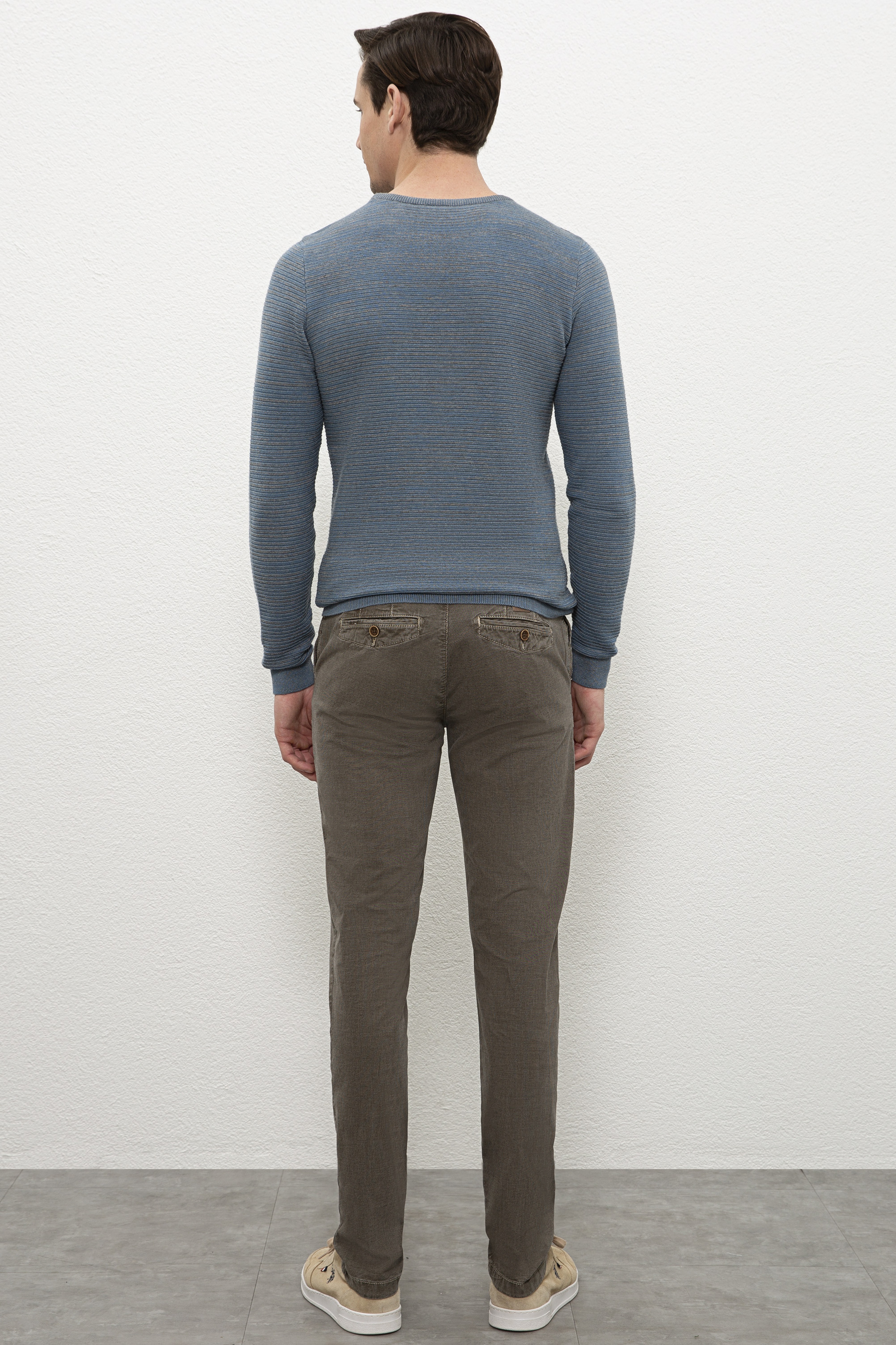 Erkek Kahverengi Chinos - Image 3