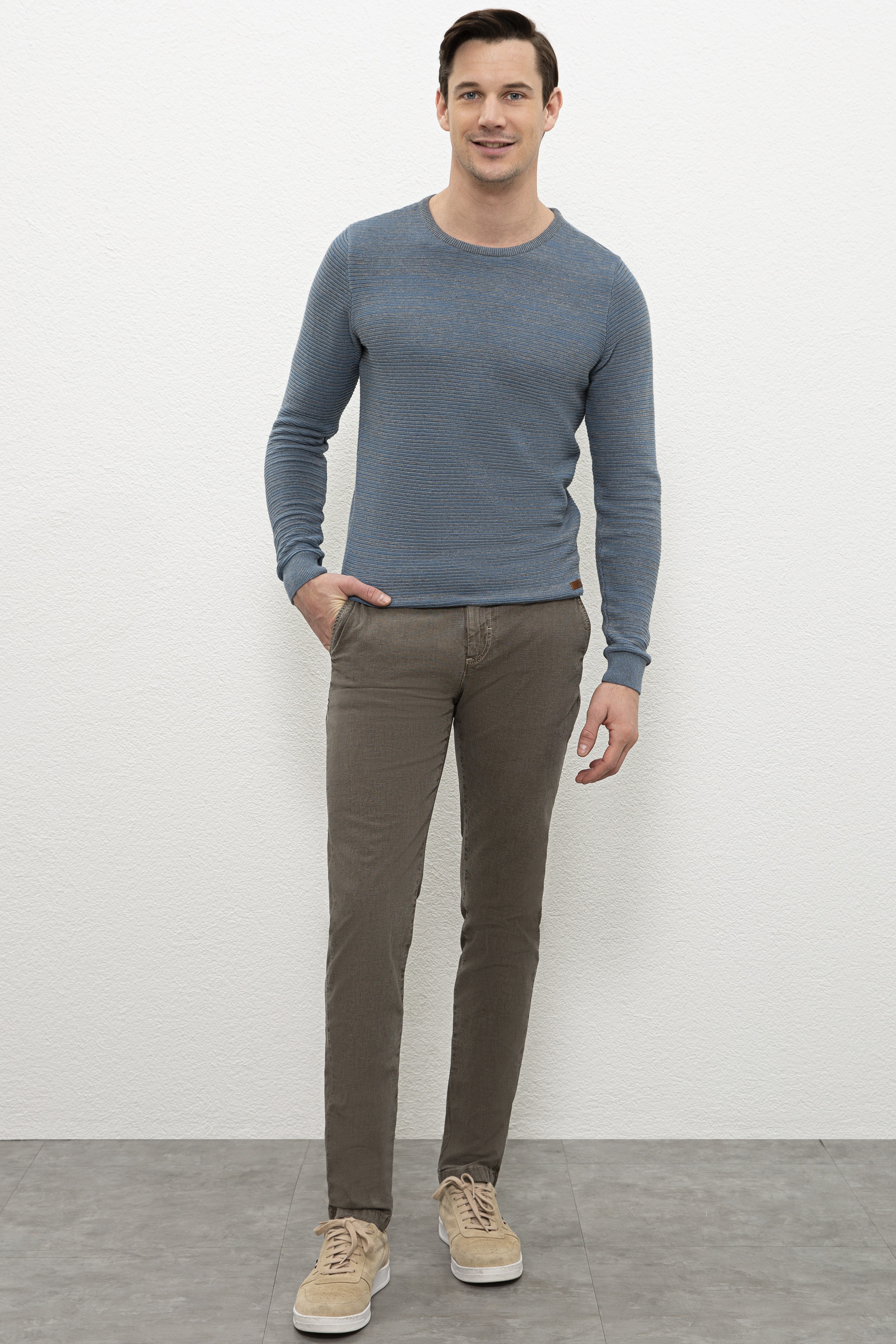 Erkek Kahverengi Chinos - Image 1