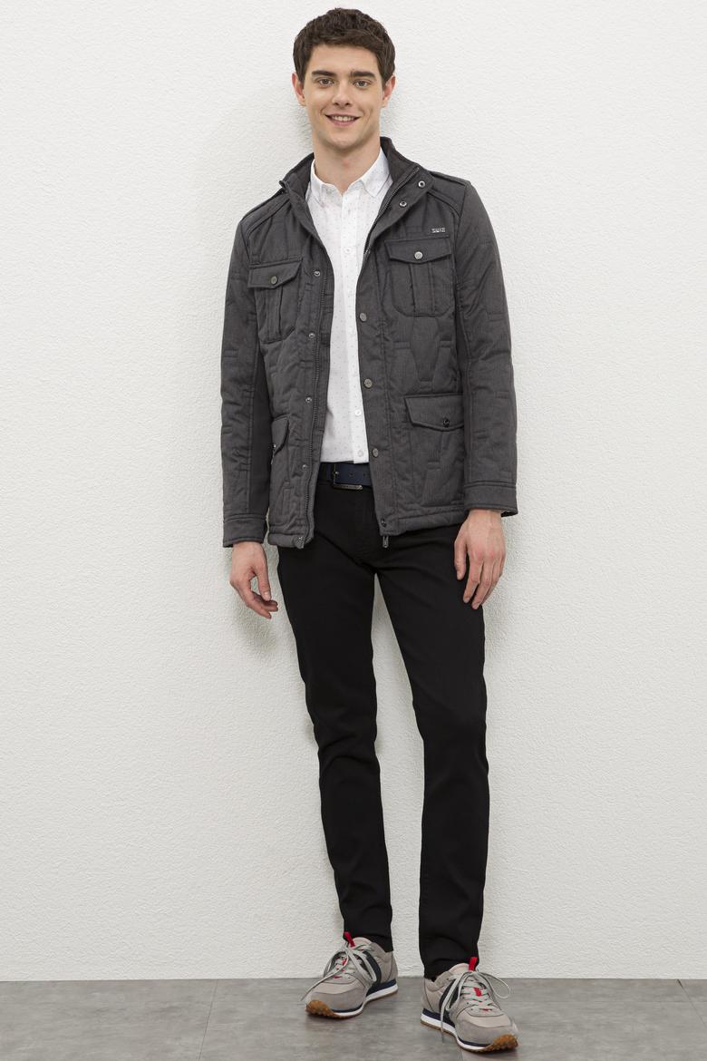 Erkek Gri Mont - 50224485011