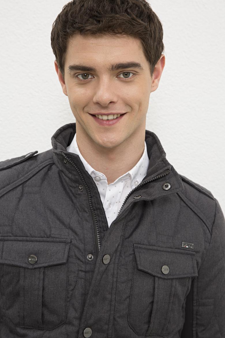 Erkek Gri Mont - 50224485011