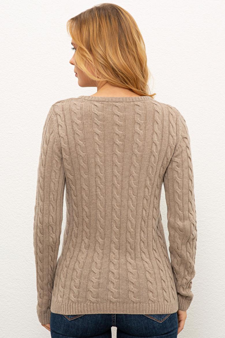 Kadın Camel Melanj Kazak - 50236207004