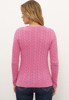 Kadın Pembe Kazak - 50236207028