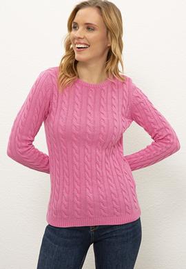 Kadın Pembe Kazak - 50236207028